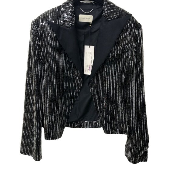 Magda Butrym Black Sequence Jacket NWT, US S, EU 34 - Picture 6 of 11